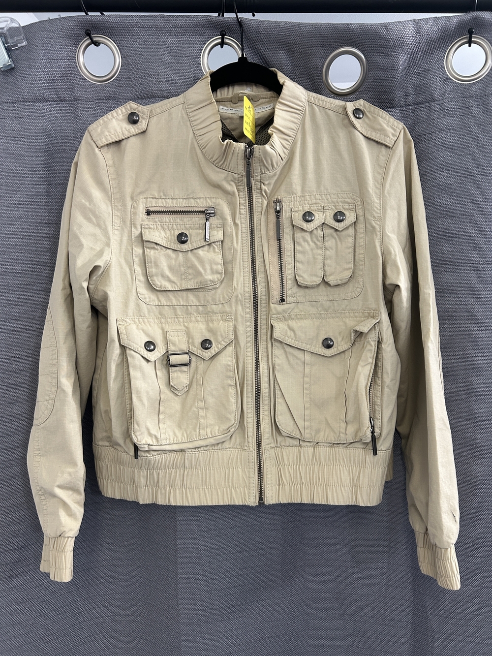 Tommy Hilfiger Khaki Military-Inspired Utility Jacket